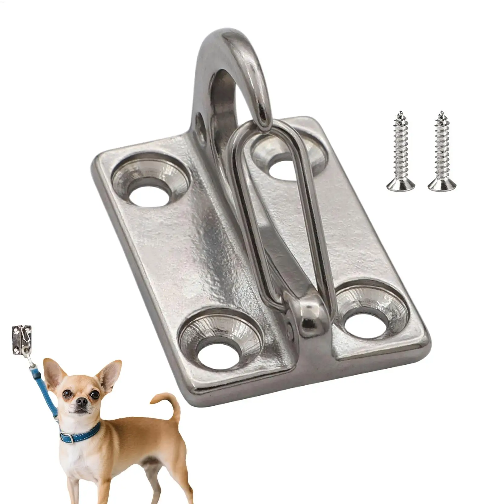 Dog Traction Rope Hanger Heavy Duty Traction Rope Wall Holder for Outdoor Secure Parking Pet Supplies for Medium Playing