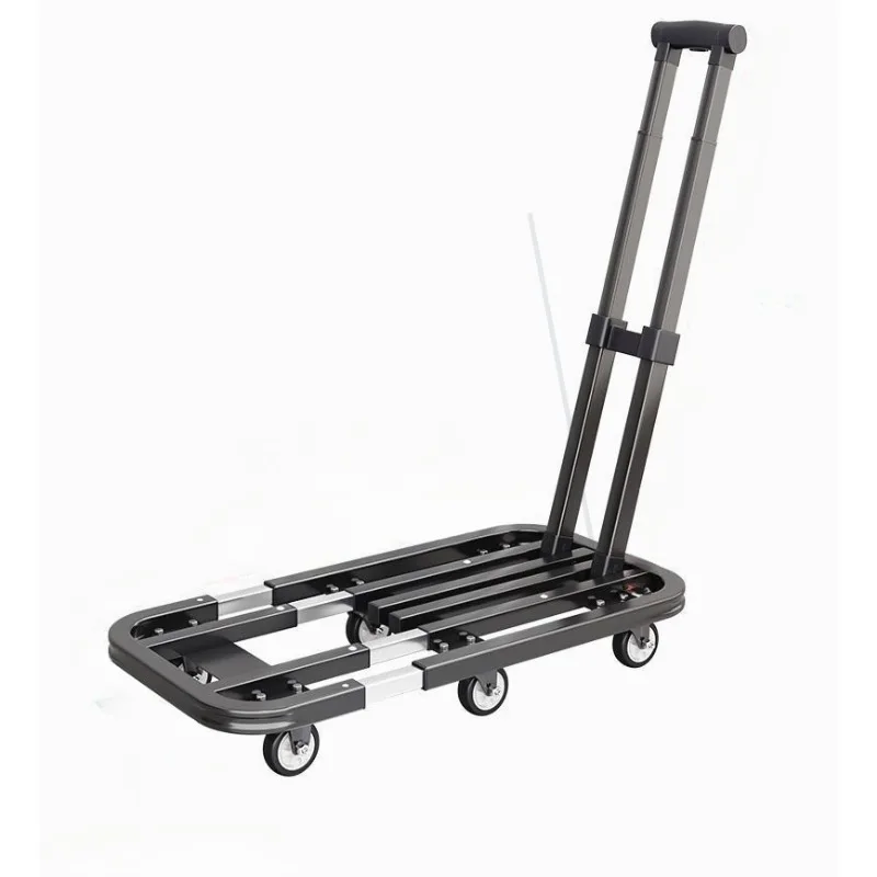 

Household folding cargo handling flatbed trailer