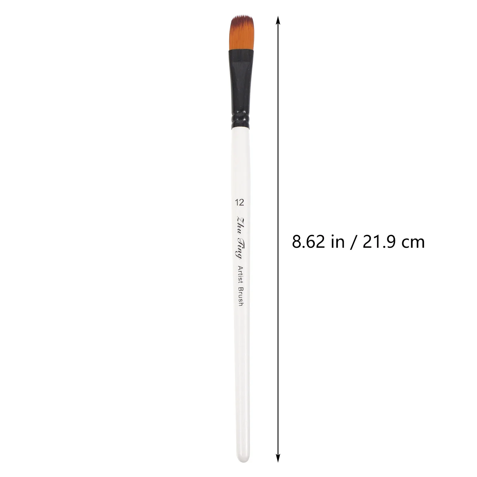 12-teiliges Malpinsel-Set, langlebiger Holzgriff, Nylonhaar für Aquarell, Öl, Acryl, Gouache, Malerei, Künstlerwerkzeuge