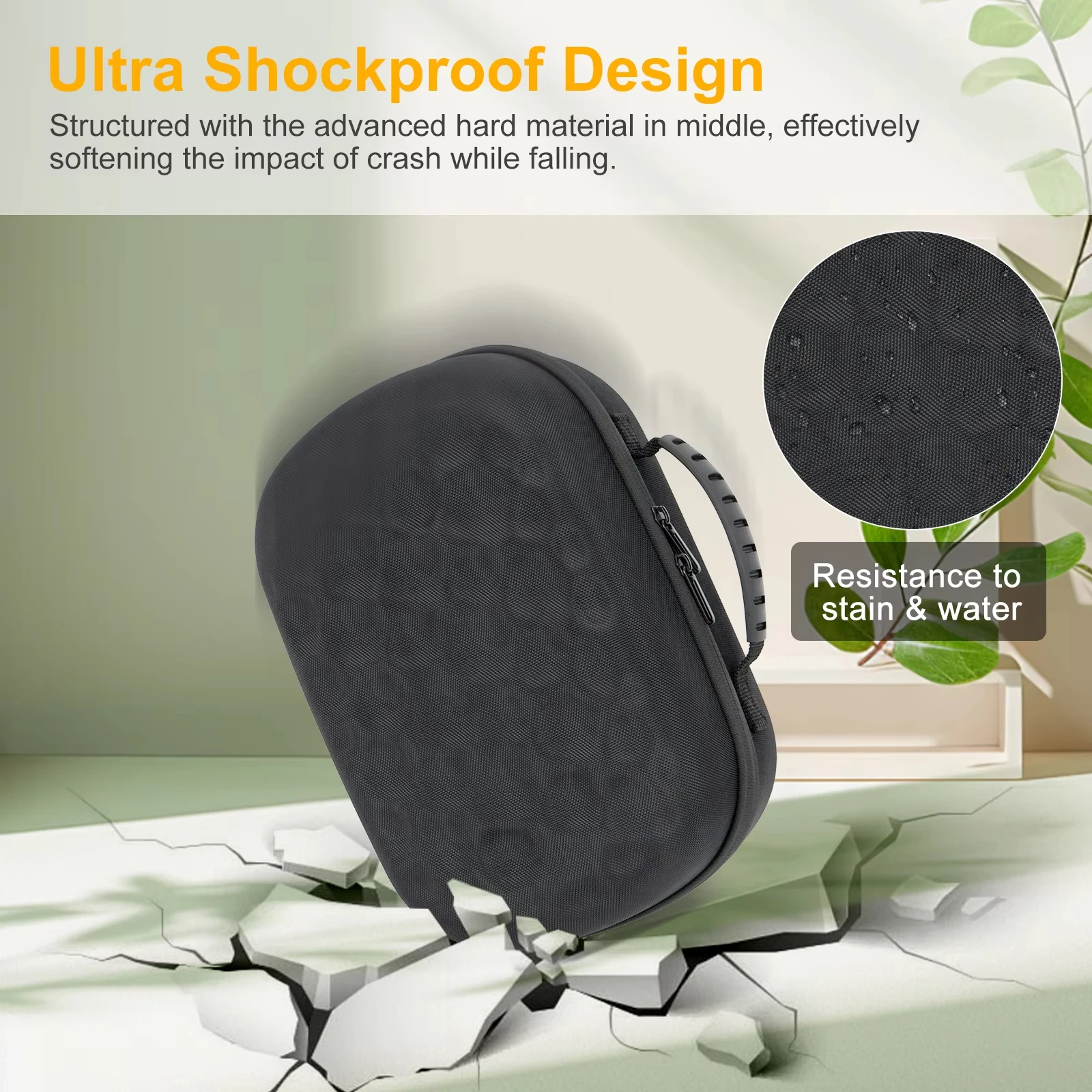 New Travel Carrying Case for Meta Quest 3 Headset Controllers EVA Hard Shell Storage Bag with Mesh for Meta Quest3 VR Accessorie