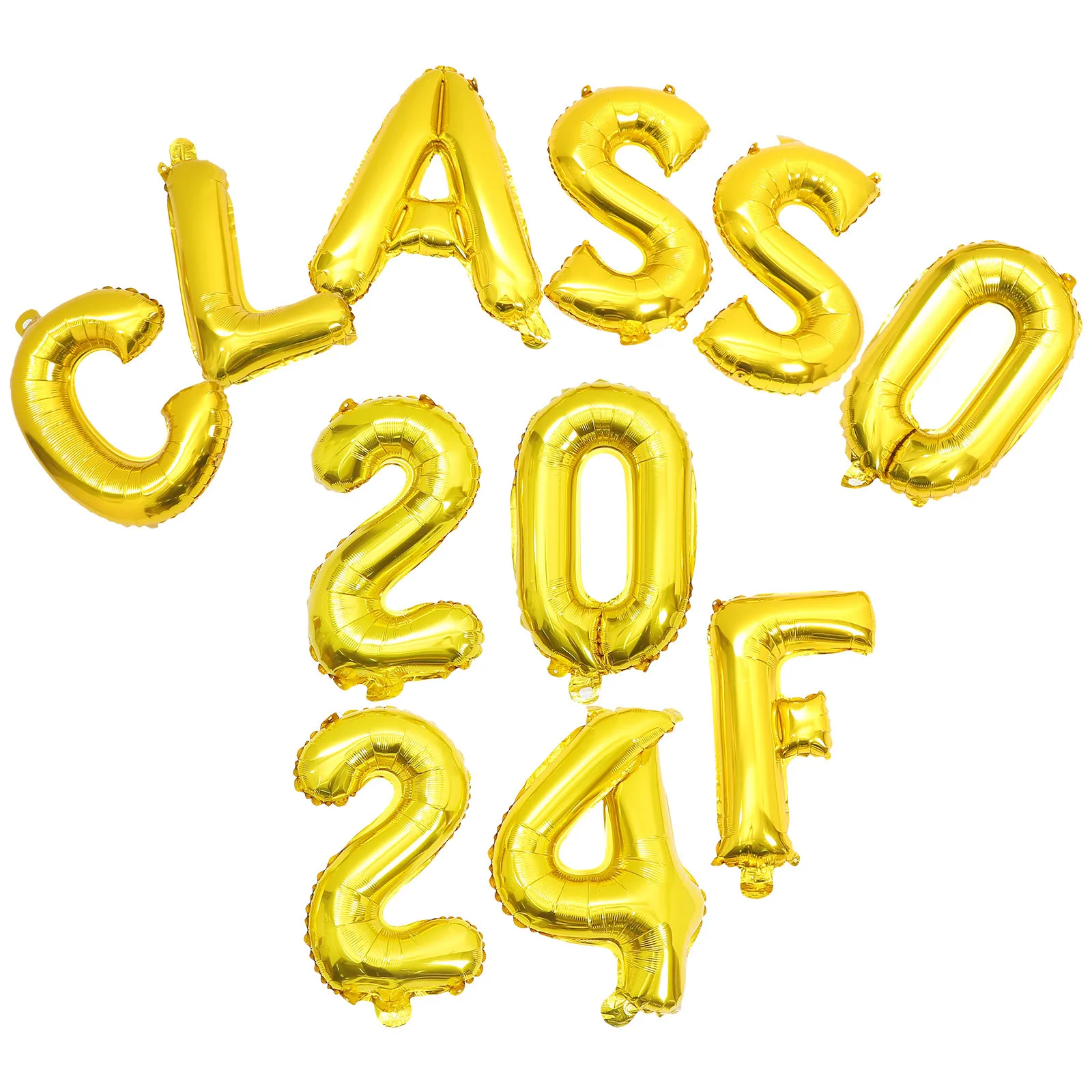 

1Set Graduation Balloons Aluminum Foil Class of 2024 Decorative Balloon Ornament Graduation Party Supplies Celebration