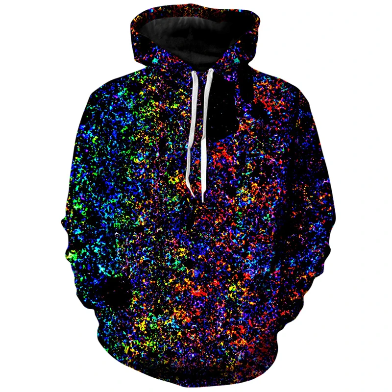 Hoodies Harjauku unissex com impressão 3D de pintura a óleo, manga comprida, pulôver colorido, esportes de rua, casual, primavera, outono, 2022