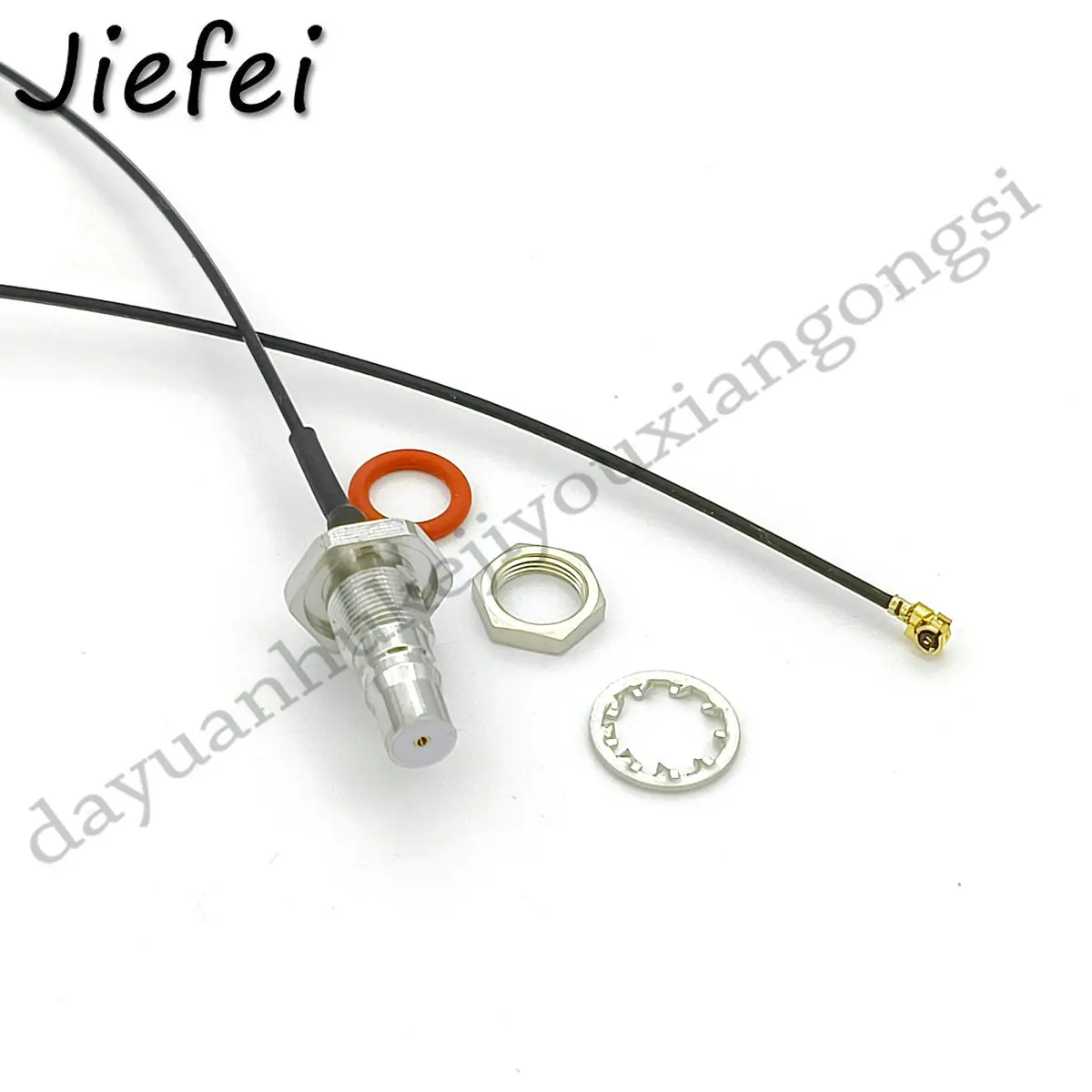 Imagem -03 - Conector Coaxial rf com Rosca Externa Qma Cabo de Conexão Partição Qma Fêmea rf 113 Ipex U.fl 15cm 20100 Pcs
