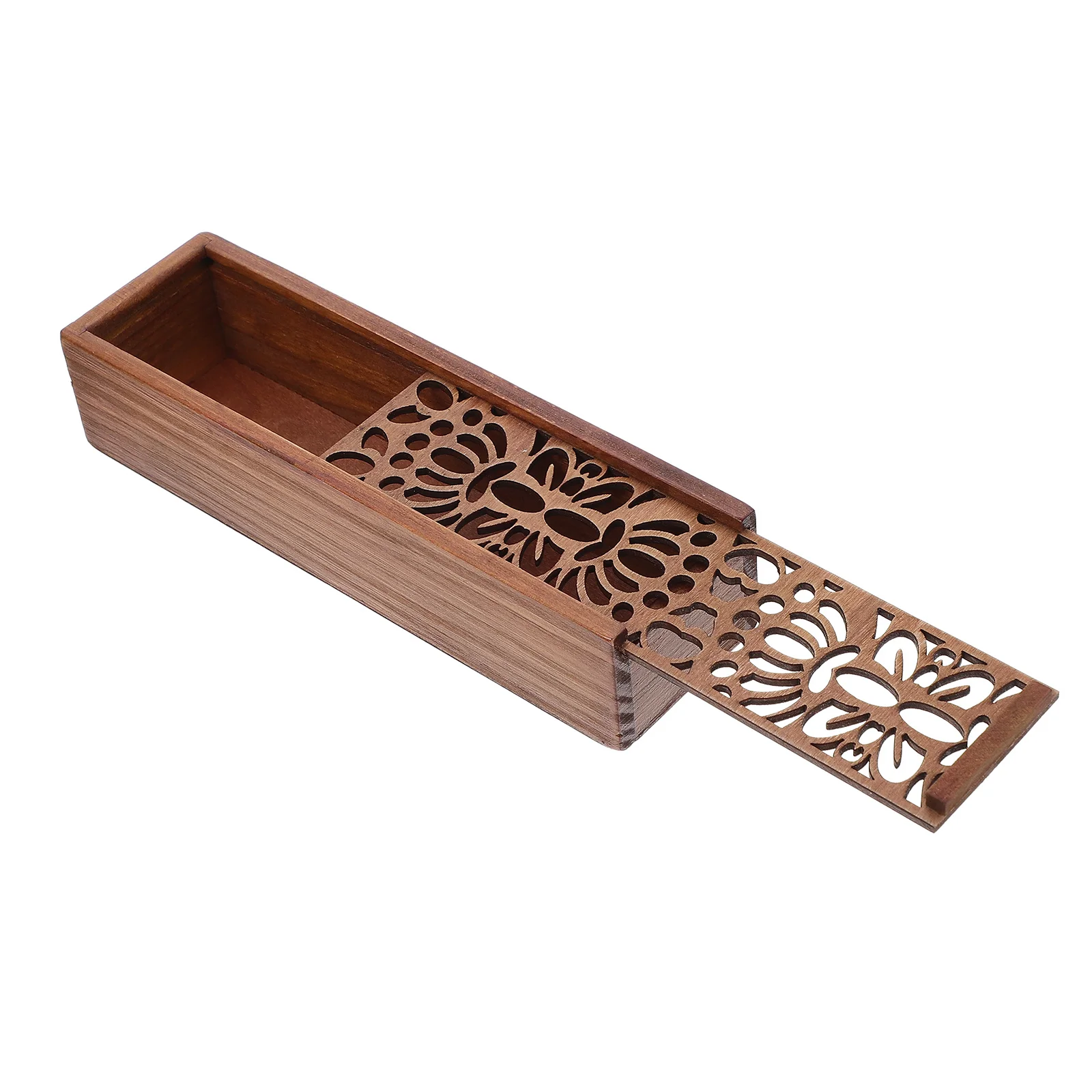 

1Pcs Wooden Pen Box Wear-Resistant Multifunctional Pencil Storage Stationery Box Student School Office Use Stationery Container