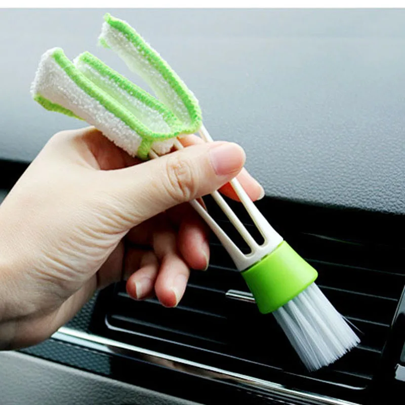 

Car Cleaning Brush Air Conditioning Vent Blinds Microfiber Car Air Freshener Dirt Dust Clean Care Brush