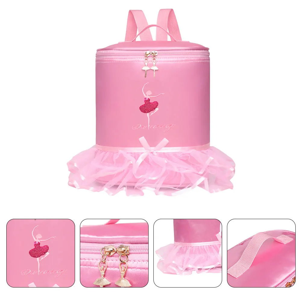 حقيبة ظهر لرقص الباليه من النايلون بسعة كبيرة وحزام قابل للتعديل وتصميم جميل لفئة الرقص اللاتيني الحديثة #5