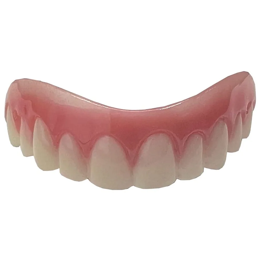 Senyum Instan Nyaman Dipakai Fleksibel Sedikit Tidak Sempurna Tersedia dalam Warna Putih Alami Satu Ukuran untuk Kebanyakan Orang untuk Dipakai Sehari-hari dan Nyaman