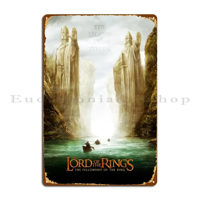 The Fellowship Of The Ring Metal Sign Designing Plaques Designing Vintage Personalized Tin Sign Poster