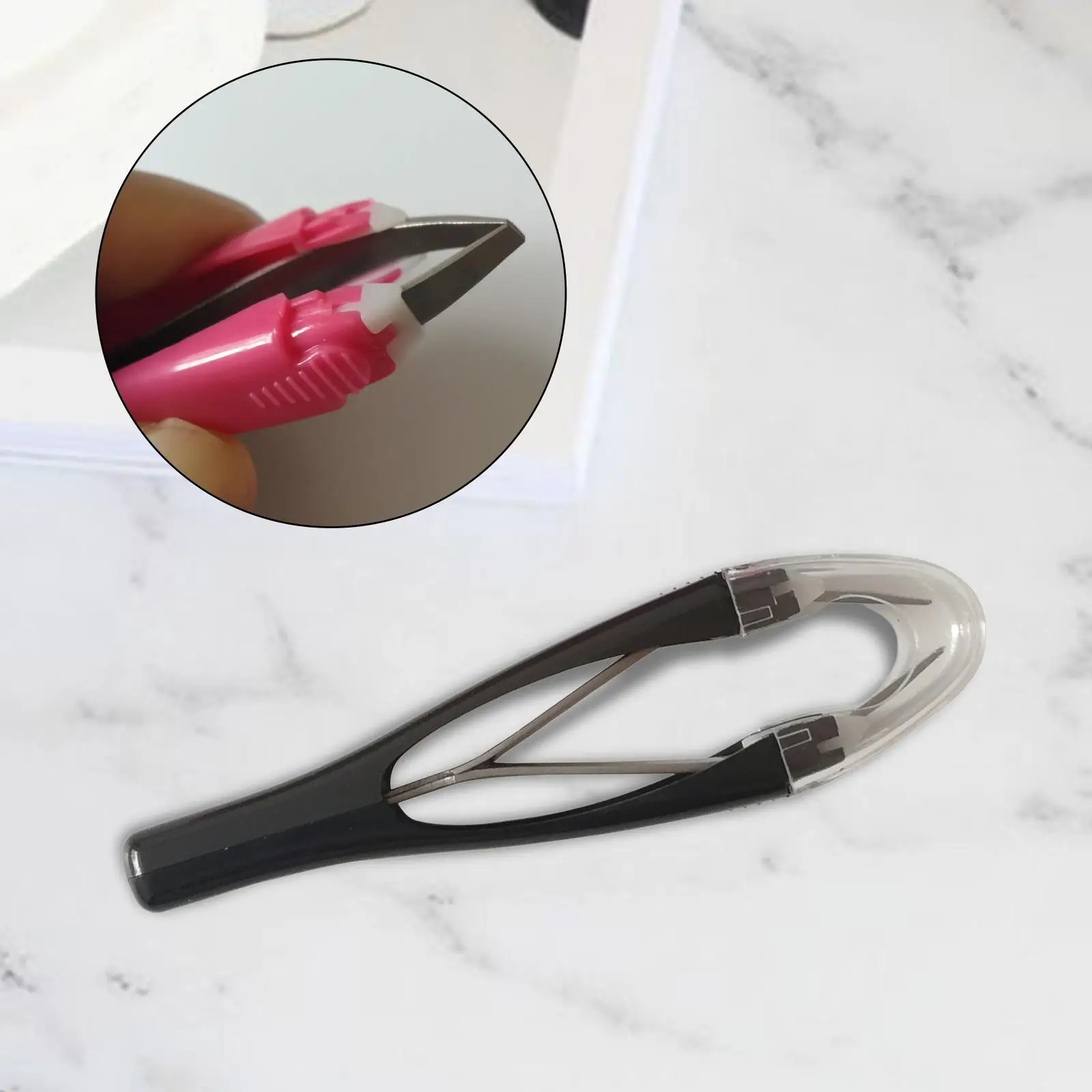 고품질 스프링 디자인 사선형 눈썹 제거 핀셋 초보자 및 전문가용 메이크업