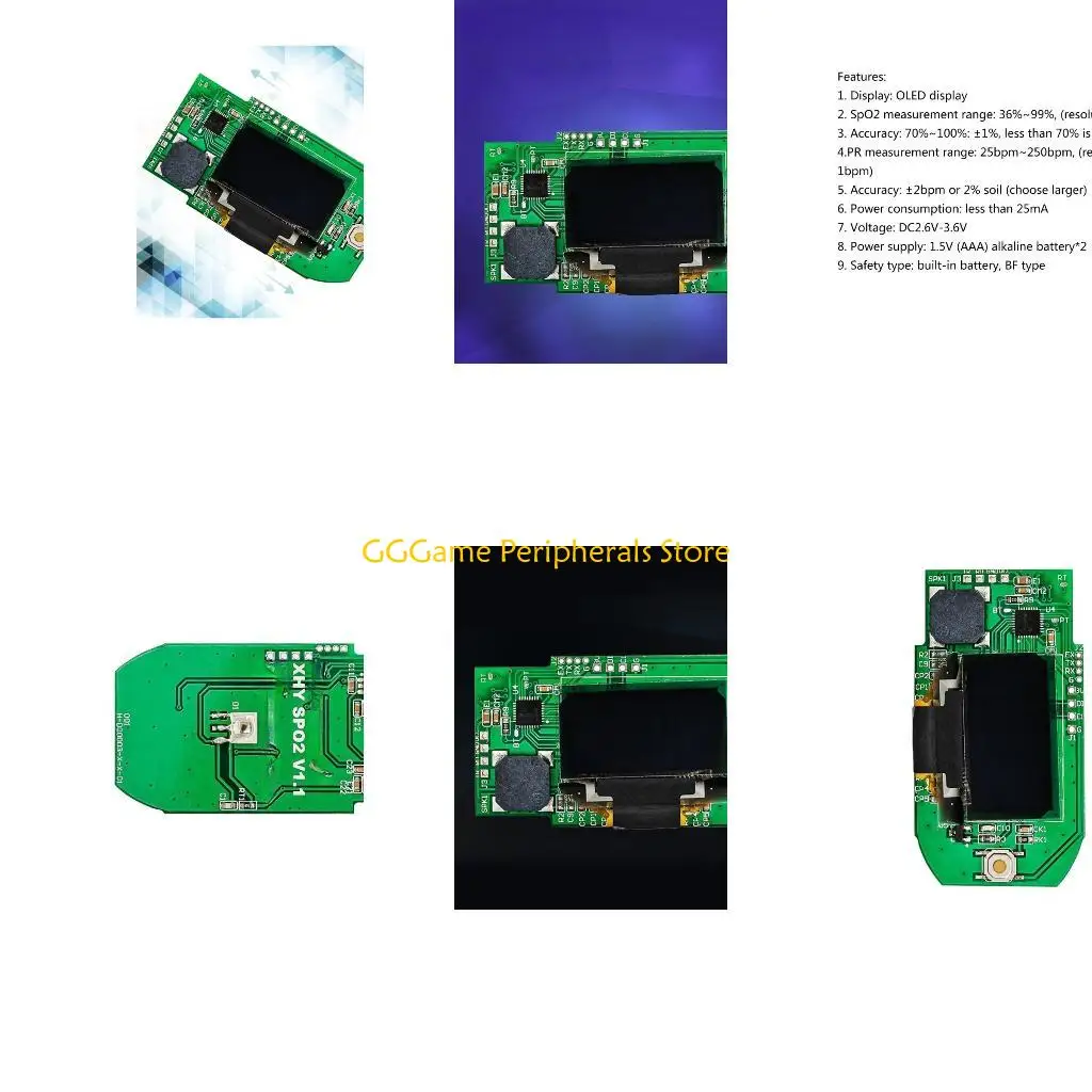 

U55B SPO2 Heart Rate and Blood Oxygen Detection Module OLED Display Screen SOP-18