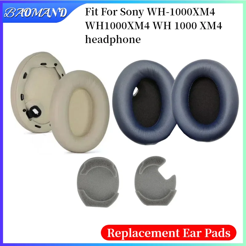 

Replacement Ear Pads for Sony WH-1000XM4 WH1000XM4 WH 1000 XM4 Headphones Memory Foam Ear Cushions High Quality