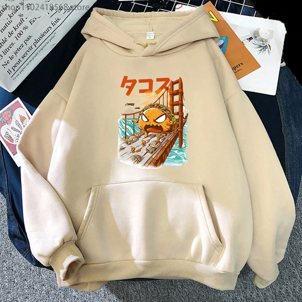 Japanse Monster Grappige Print Hoodies Hip Hop Streetwear Vrouwen Harajuku Mannen Lente Herfst Winter Kleding Lange Mouw Top Unisex
