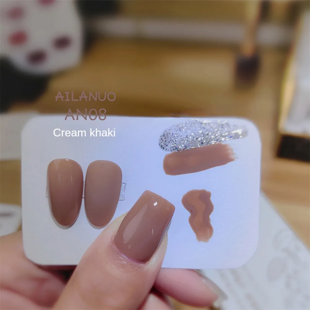 Nowy bordowy klej do paznokci biały i brązowy wybielający brązowy klej do paznokci dyniowy pomarańczowy lakier do paznokci jesień i zima