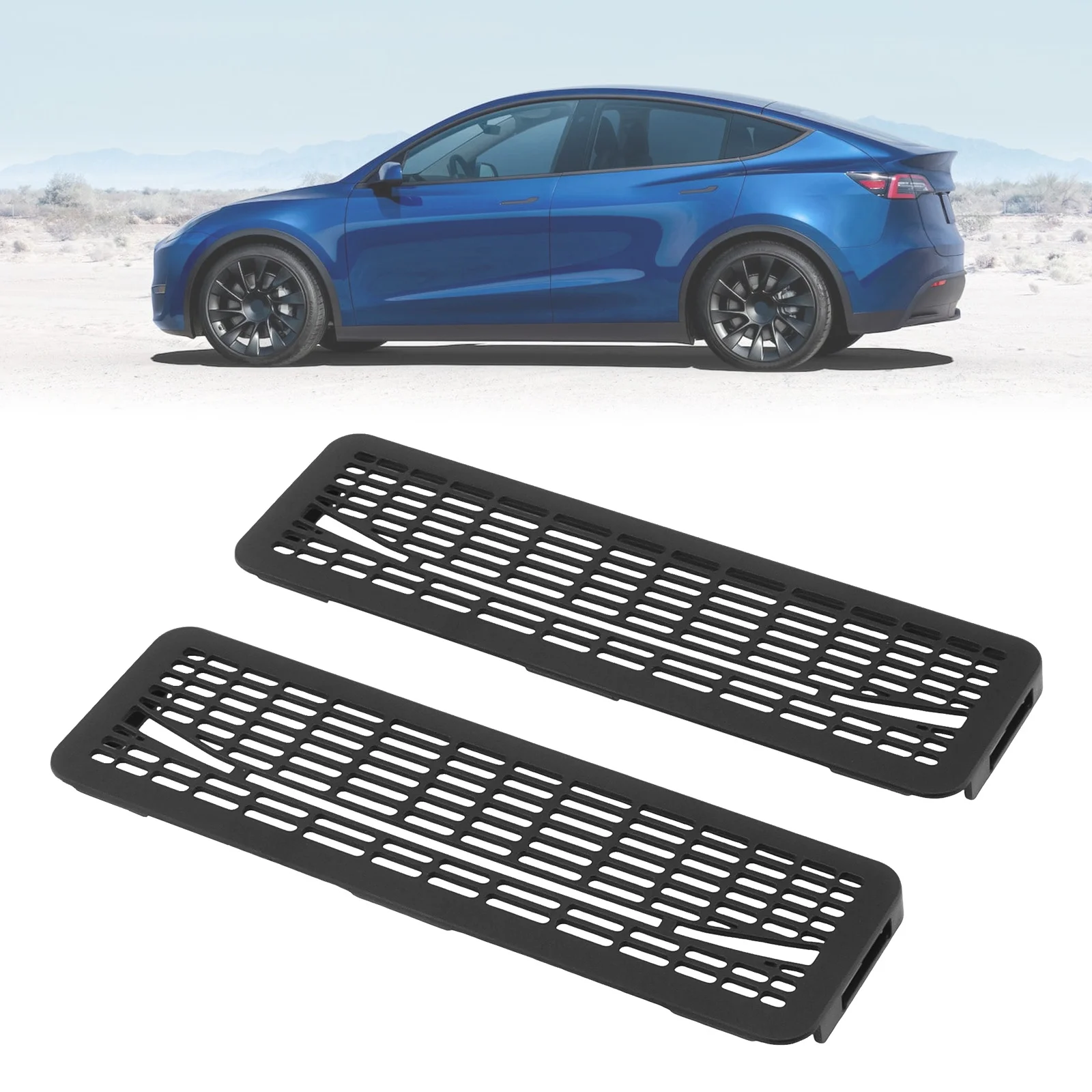 2pcs Air Conditioning Air Vent Grille Protector Fit for Tesla Model Y Juniper 2025 Rear Air Conditioning Outlet Panel Cover