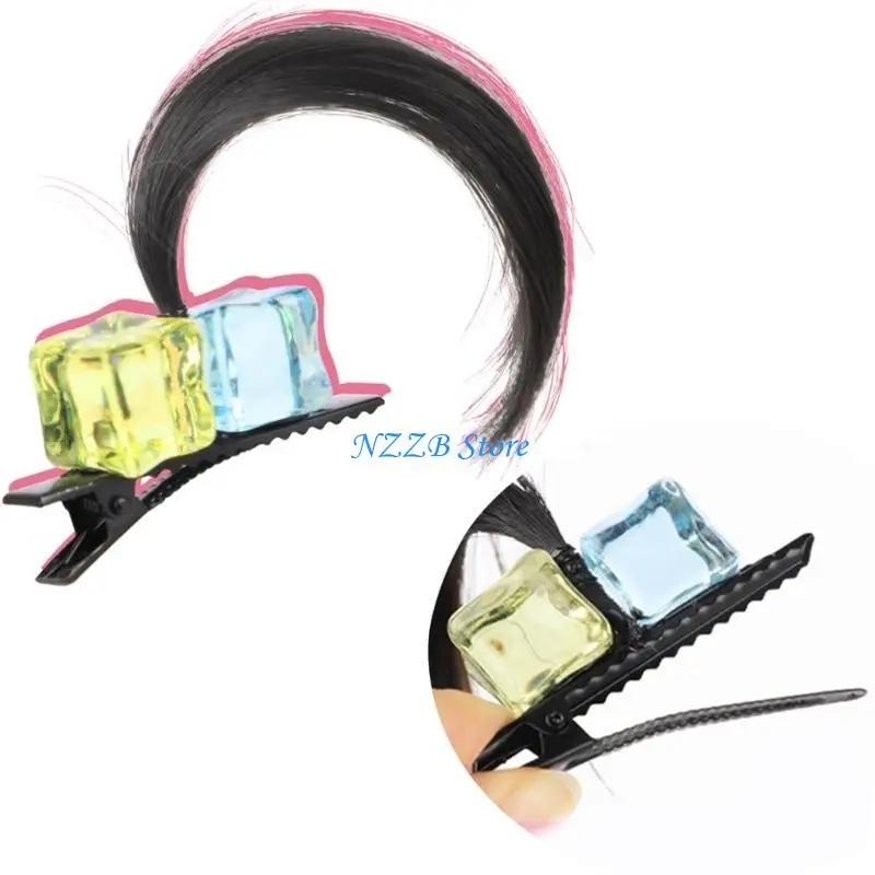 

T21F Handmade Fake Hair Hairpin Delicate Barrette Jewelry for Wedding Decoration