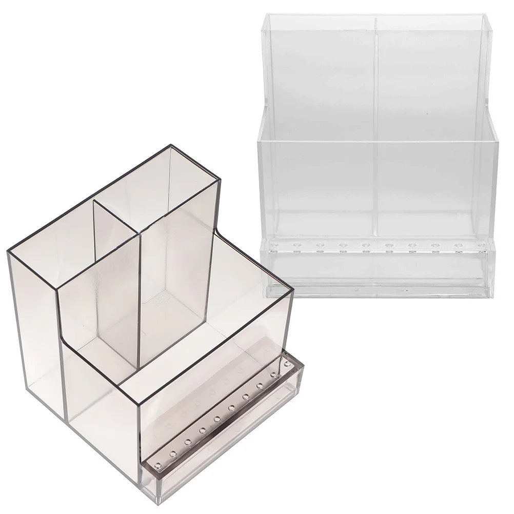 

2Pcs Nail Drill Storage Box Organizer Compartment Holder Stand for Nail Drill Bits Polisher Manicure Tools Manicure Supply