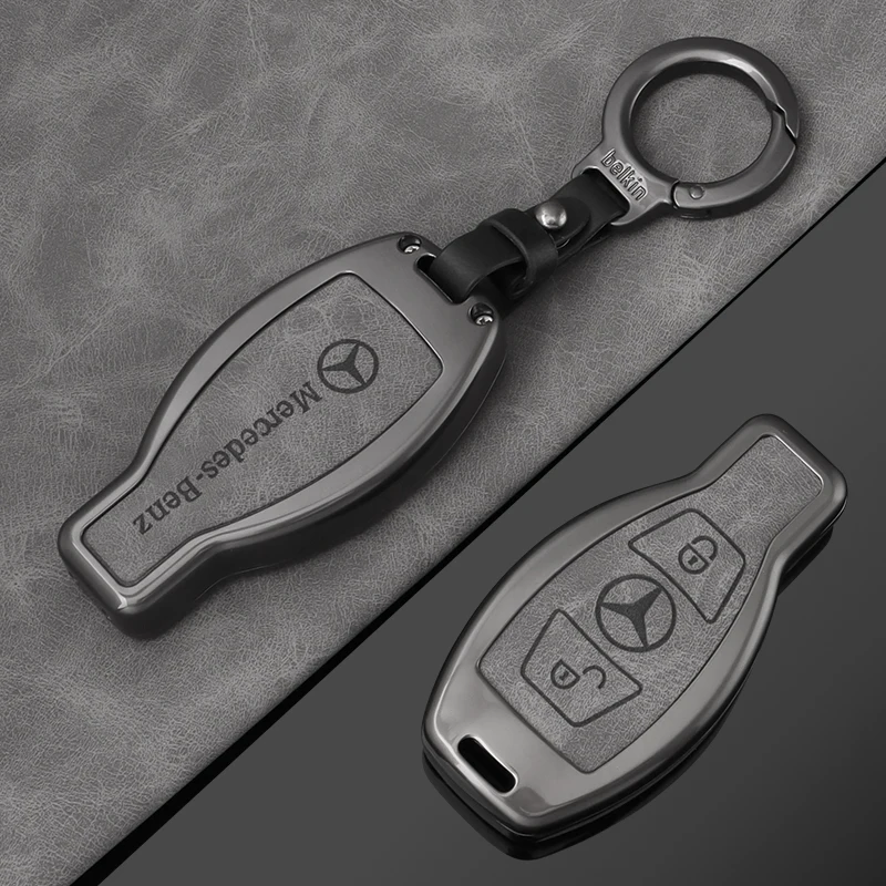 Zinc Alloy Car Remote Key Case Full Cover For Mercedes Benz A B C E R Class GLS GLA GLK GLC CLS CLA AMG W204 W205 W212 W463 W176