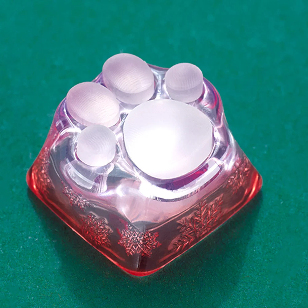 

Cat Paw Keycap Stylish Translucent Resin Surface Mechanical Keyboard Keycap Decoration Cover for Gaming Keyboard Enthusiasts