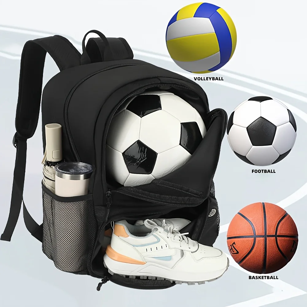 新しいバックパックサッカーバッグ防水スポーツ用品バッグ屋外バスケットボールバレーボールバッグ便利で軽いバックパック