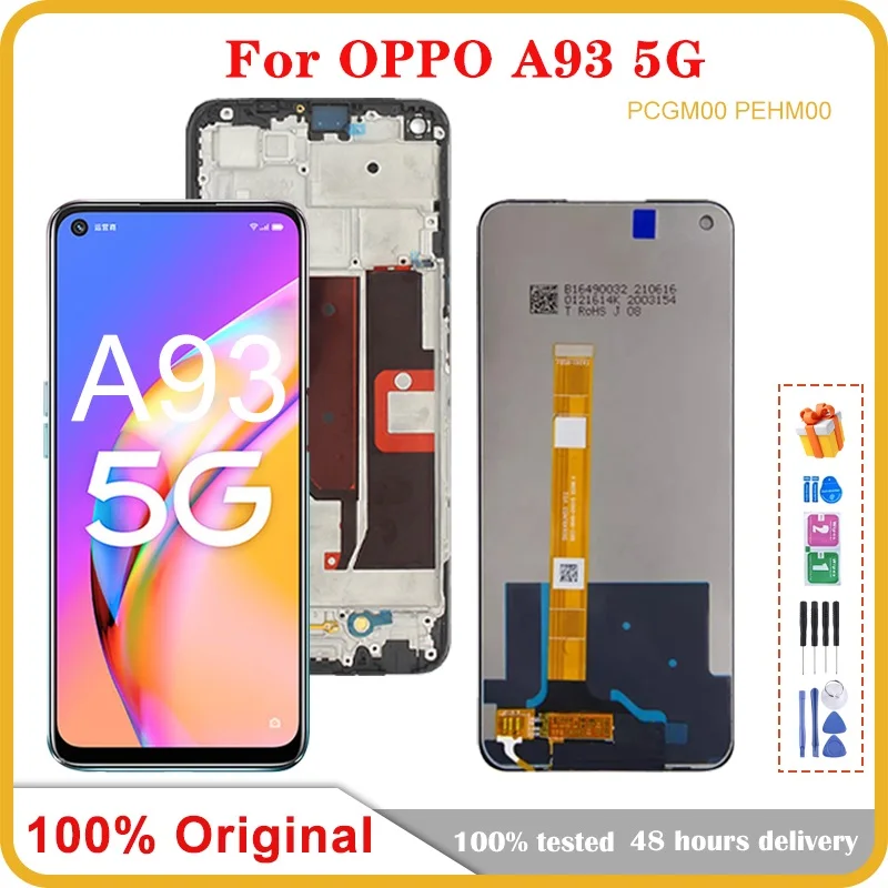 

6.5" Original For OPPO A93 5G LCD Display Touch Screen Digitizer Assembly Replacement For OPPO A93 5G PEHM00 PCGM00 LCD