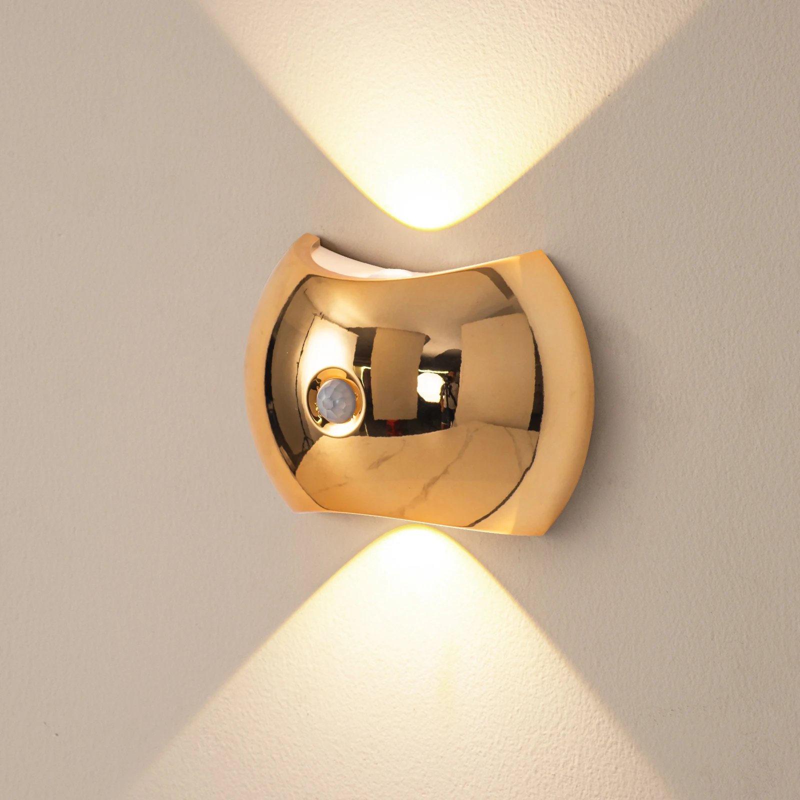 Luz de emergência inteligente led luminária recarregável luz de parede tipo-c luz noturna sensor de movimento 3 modos montado na parede