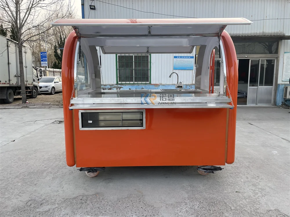 ตู้ขายอาหารริมถนนตู้ขายไอศกรีมตู้ขายอาหารได้เต็มรูปแบบรถเข็นรับพิซซ่ากาแฟ