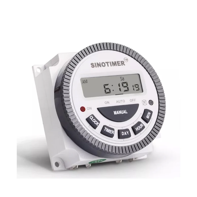 SINOTIMER TM619 AC 220V 230V 240V Digital LCD Power Timer Programmable Time Switch Relay with UL listed relay 16A Voltage Output