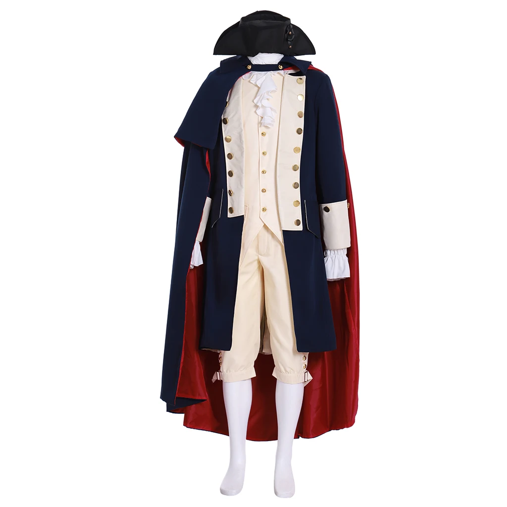 Turn Cosplay Abe Woodhull Cosplay Costume 18th Century American Revolutionary War Era Outfits George Washington Colonial Suit