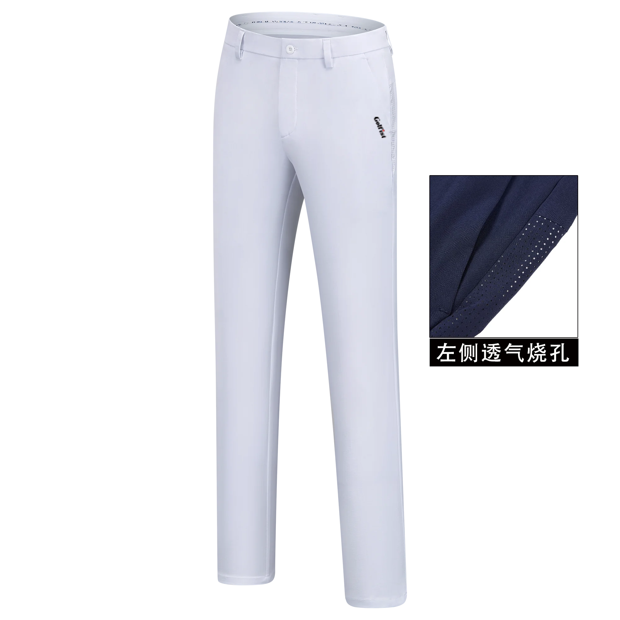 Golfist Golf Men  Summer Slim Elastic Breathable Side Burning Hole Longs Trousers Sport Wear Clothes Gym Suit Casual Clothing