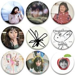 32/44/58mm Beatopia Button Pin I Love My Girlfriend Beabadoobee Talk Album Cover Brooches Funny Meme Badge Fashion Jewelry Gifts