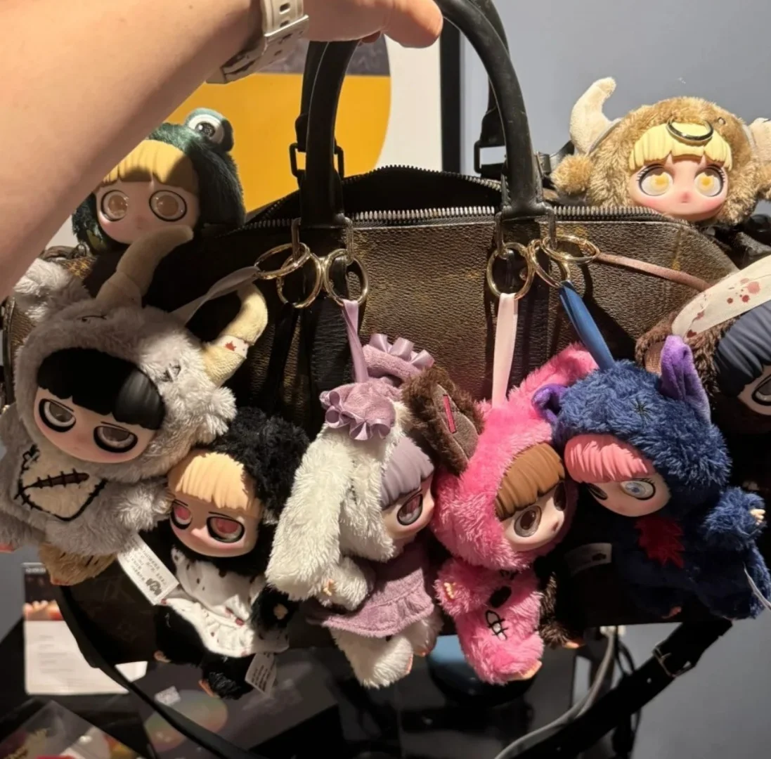 Kiki Night Elf Series Authentic Cool Dark Gothic Style Vinyl Doll Blind Box Trendy Bag Pendants Mystery Gift Toy