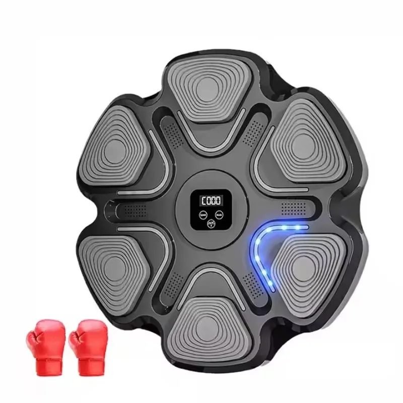 

Домашний электронный музыкальный боксерский тренажер с несколькими подсветками, настенный тренировочный тренажер, тестер силы бокса