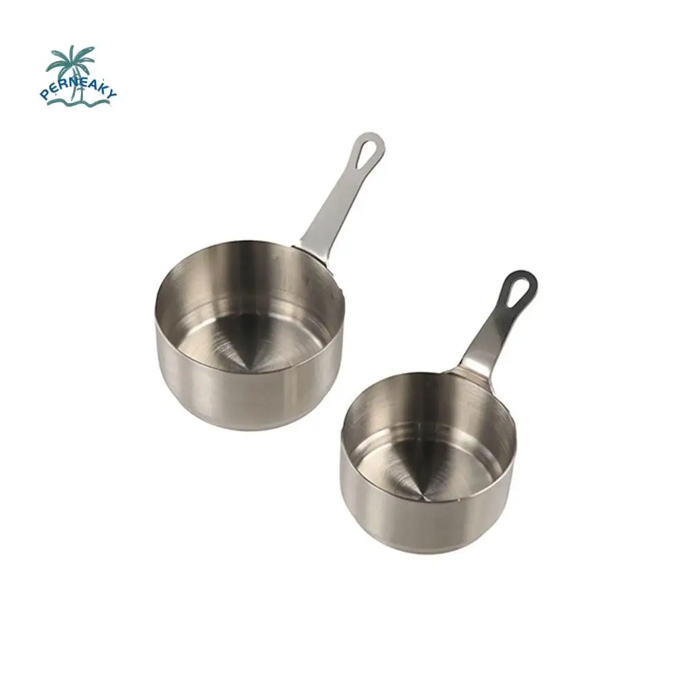 

Measuring Cup Stainless Steel Sauce Cup with Handle Non-rust Sauce Dipping Bowl 50/80/100ML Mini Sauce Pan Restaurant
