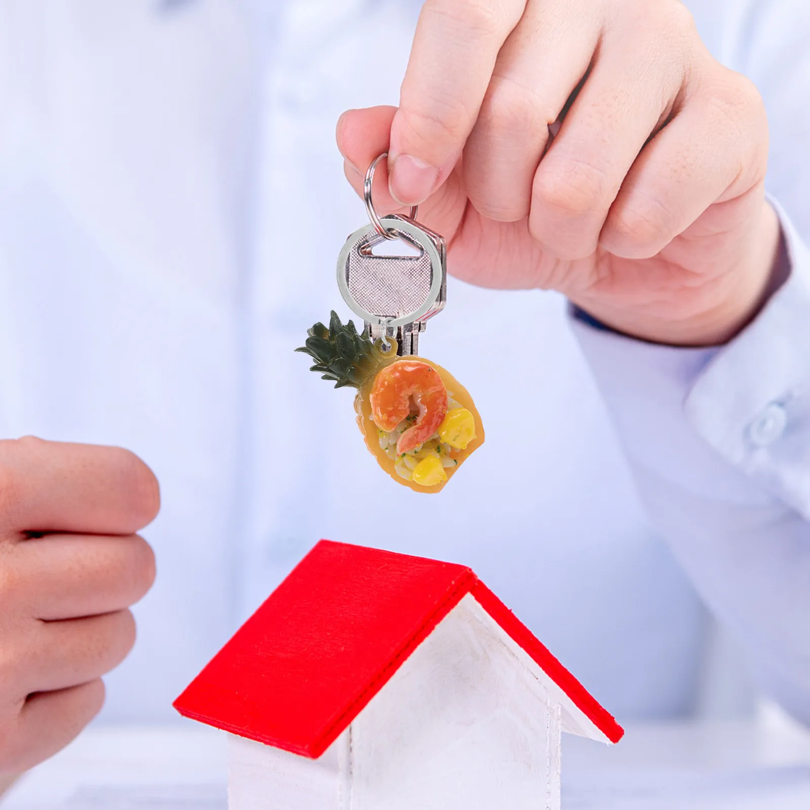 

Имитация жареного риса с ананасом в азиатском стиле, реквизит для детских кухонных игровых наборов, декор для ролевых игр в приготовление еды, реалистичная текстура, яркие цвета