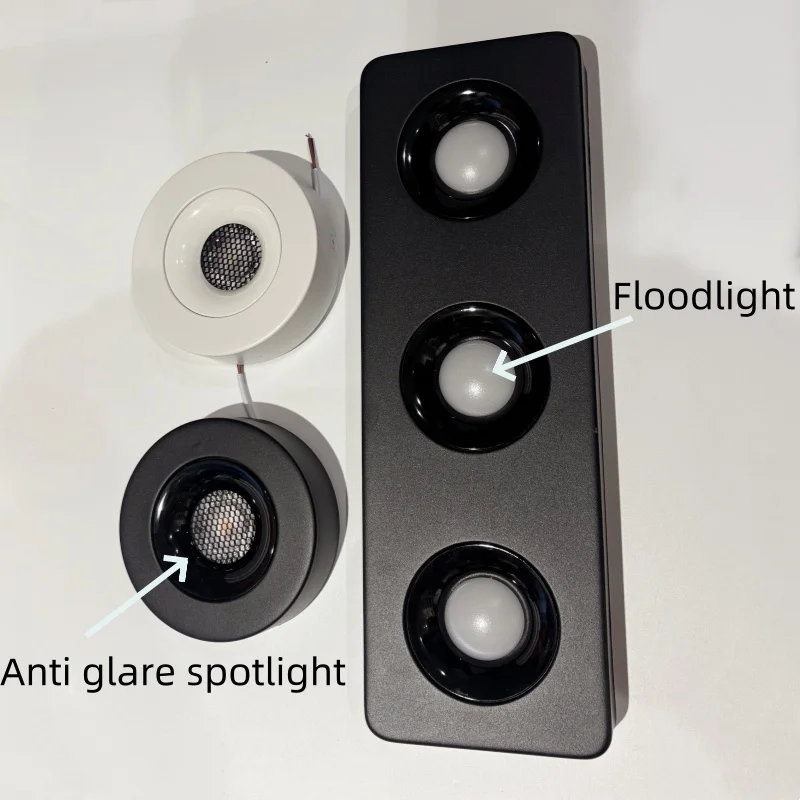 Fashionable ultra-thin 3.5CM surface mounted anti glare full spectrum COB tube lamp, home living room hallway, no opening