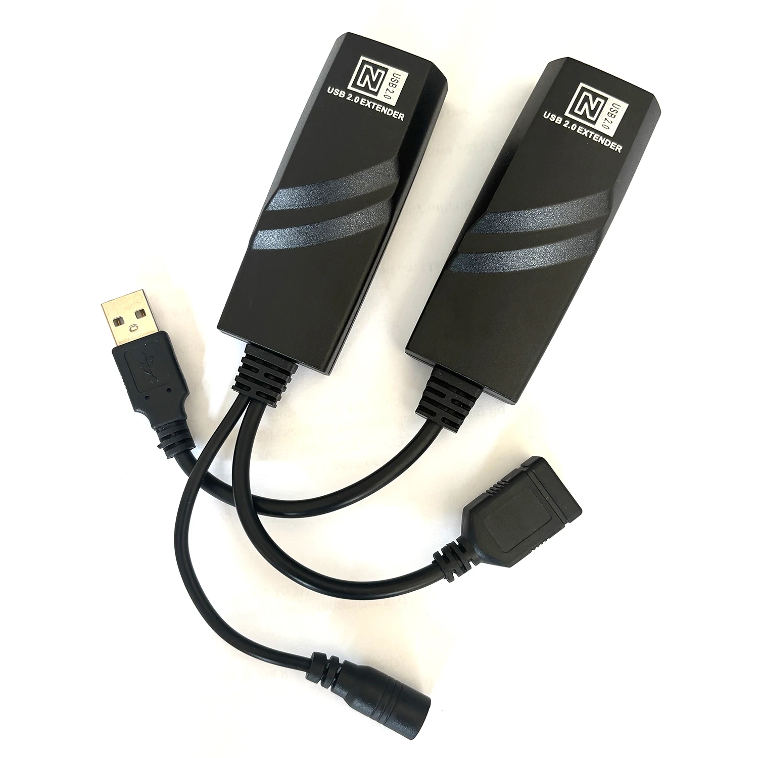 USB 2.0 To RJ45 Cable Extender Over Cat6 Ethernet Cable 100M Support USB Mouse Keyboard Webcam Printer Card Reader U Flash Disk