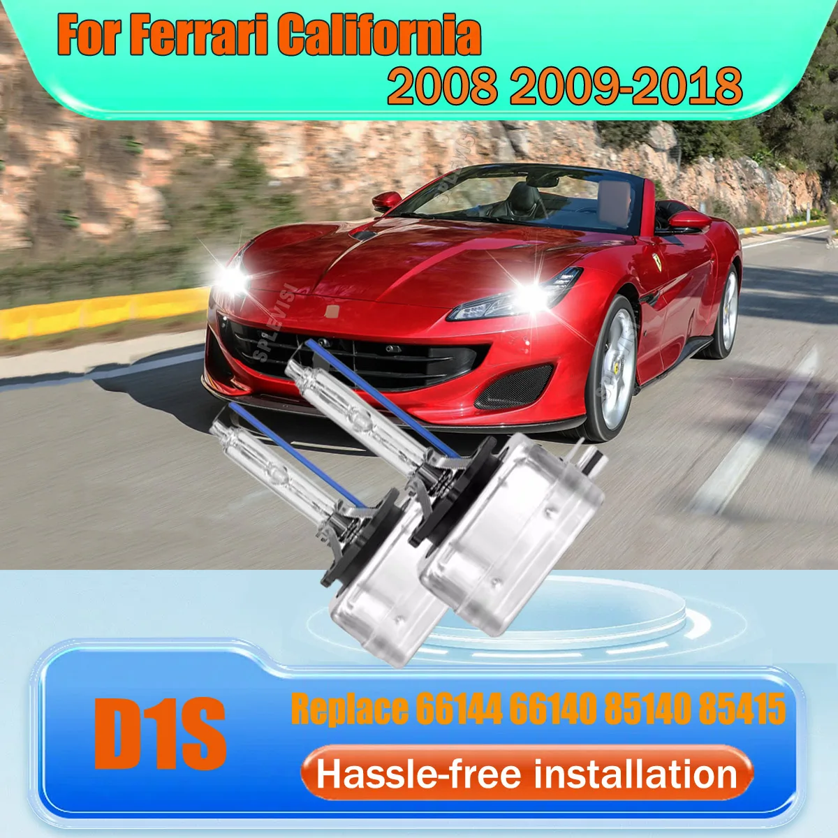 

HID Headlight Bulbs Illuminate the road ahead with intense white light For Ferrari California 2008 2009 2010 2011 2012 2013-2018
