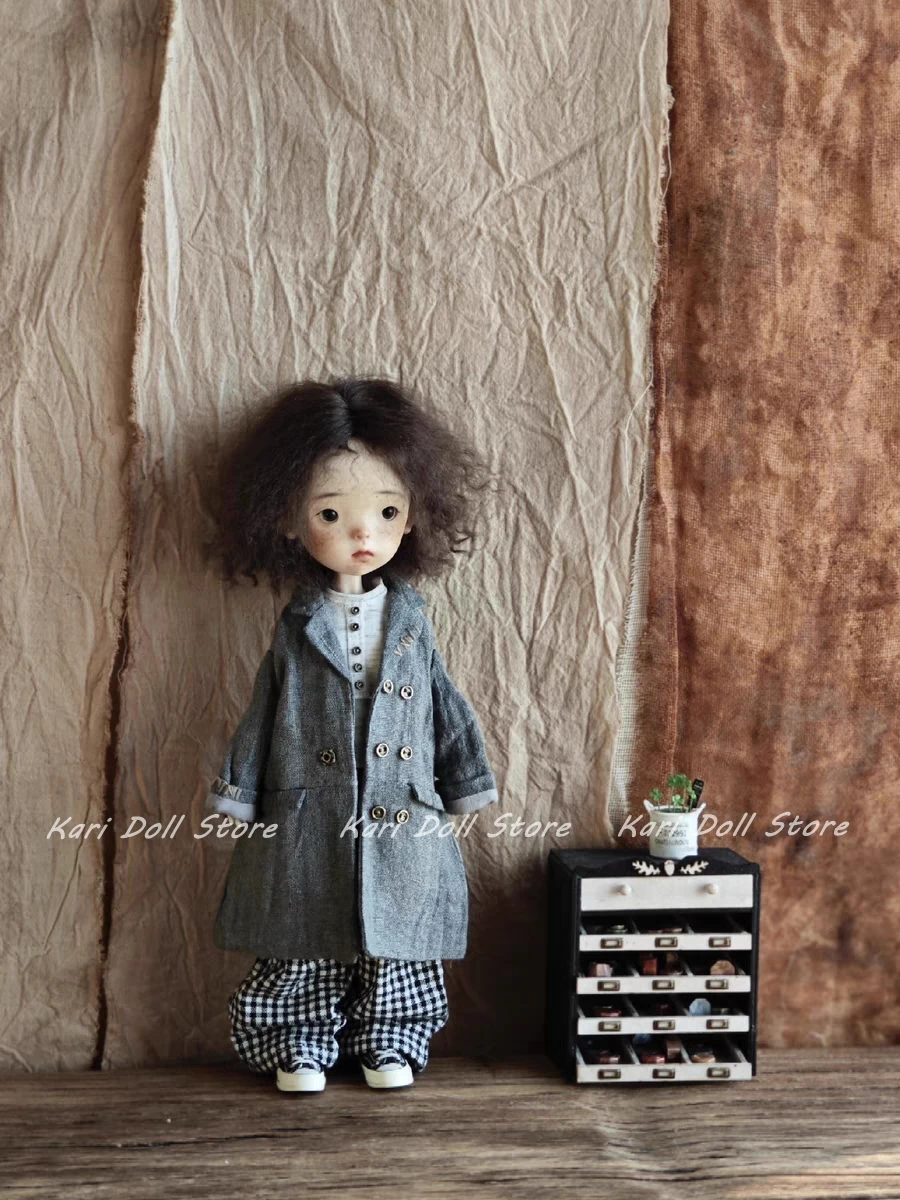 Kari Doll Clothes and skirts 2025 Cotton and linen loose long suit for Landazz Landoudou ob24 ob22 Doll