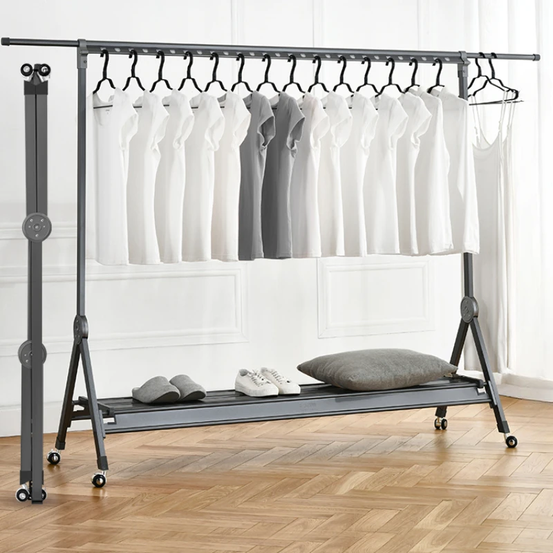 

Drying rack floor-to-ceiling folding small apartment, indoor balcony, single-pole bay window sill, bedroom simple