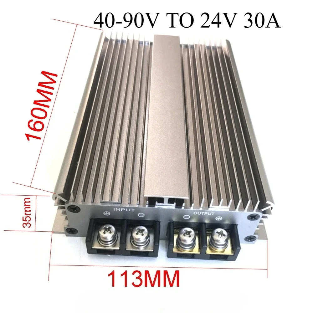DC DC Buck Converter 40V-90V 48V 60V72V TO 24V 30A 40A 50A 24 Volt Step Down Voltage Regulator Transformer for Car Supply Device