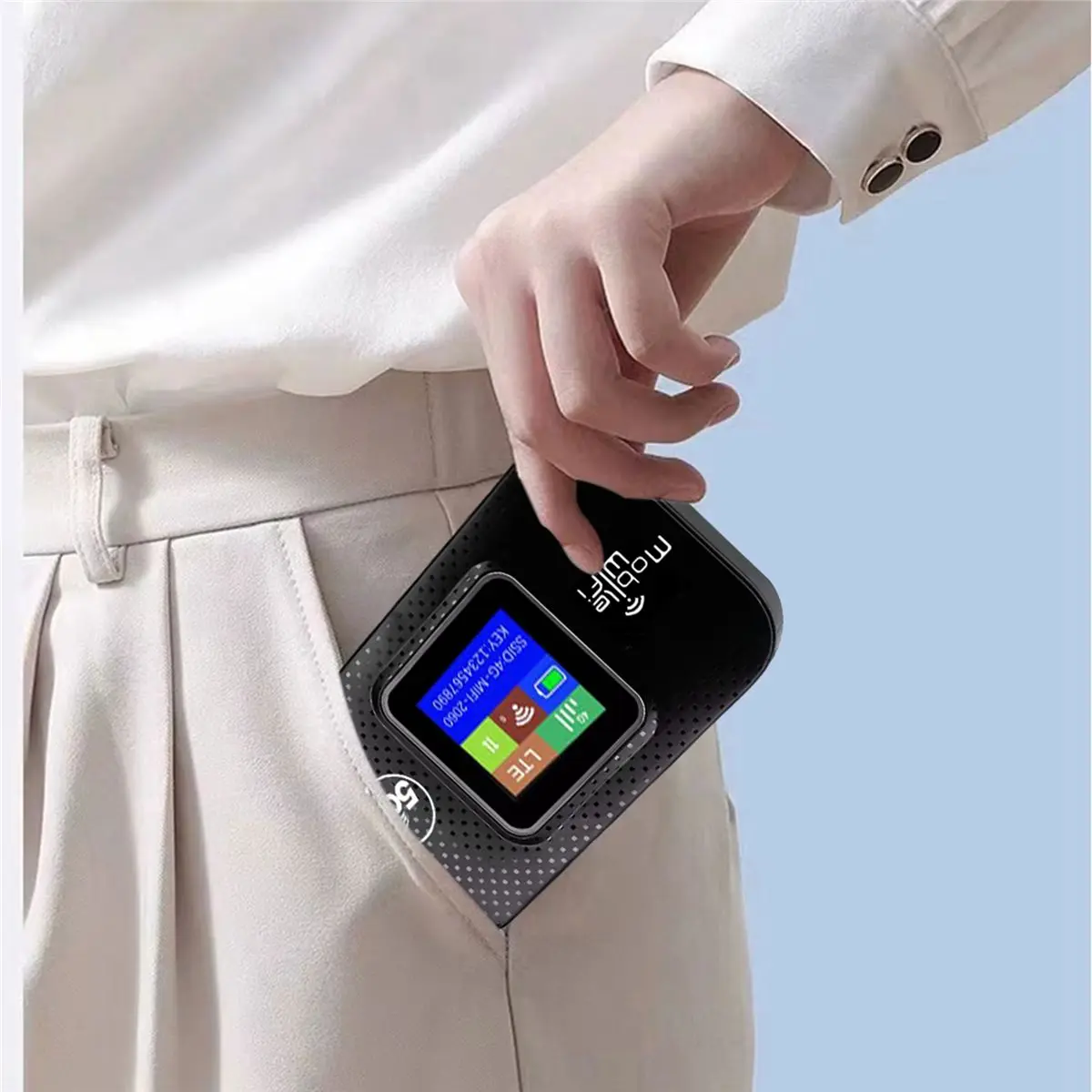Welcome Deal~Pocket MIFI 4G LTE Router Color Screen WiFi6 Wireless Router 150Mbps Hotspot WiFi Modem Car Mobile Broadband