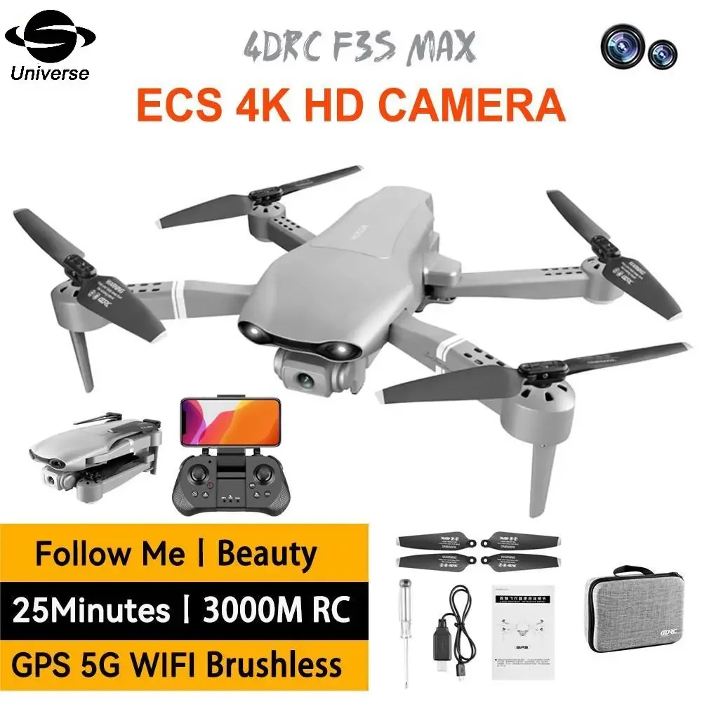 

4DRC F3 Drone 2023 new Gps 4k 5g Wifi Live Video Fpv 4K HD Wide Angle Camera Foldable Altitude Hold Durable 3km Rc Drone Toys