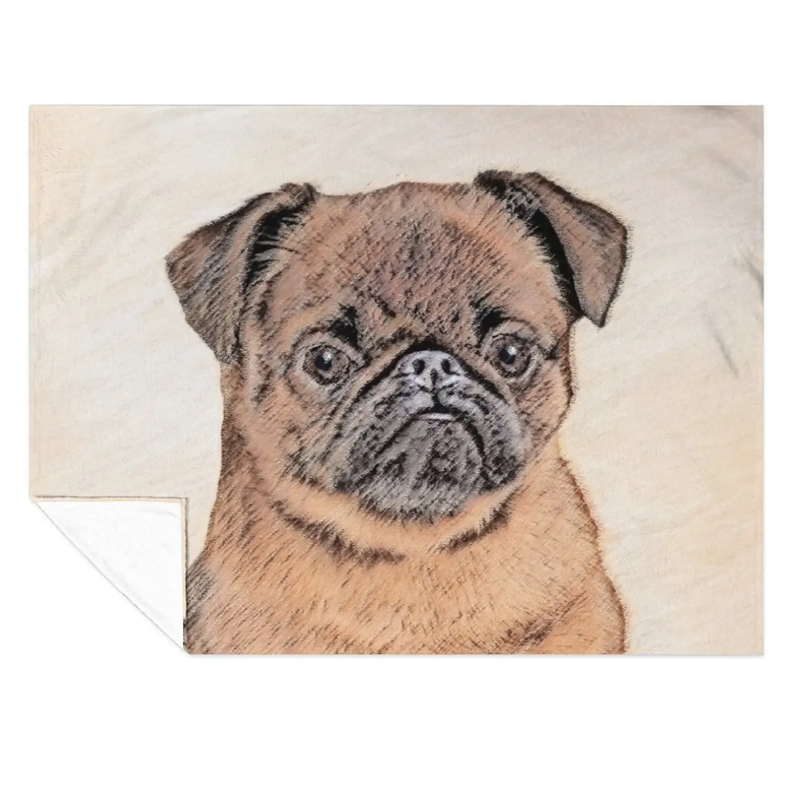 

Brussels Griffon Smooth Throw Blanket Flannels Single Vintage Sofas Blankets