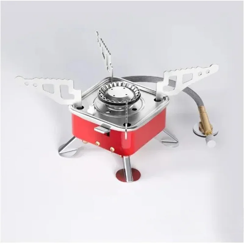 

1pc camping gas stove mini big power heater outdoor tourist burner cooker portable picnic cookware barbecue