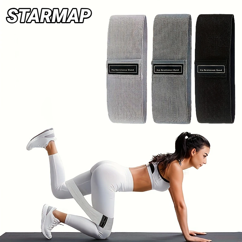 Fabric Resistance Hip Booty Bands Glute Thigh Elastic Workout Squat Circle Stretch Fitness Strips Loops Yoga Gym Equipment
