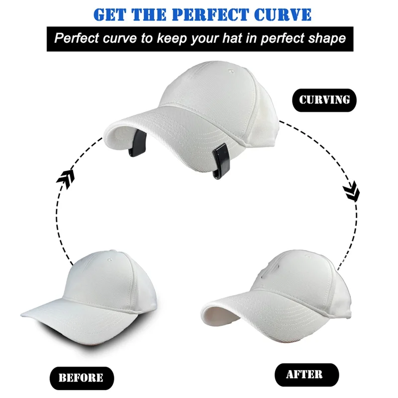 

A06R Hat Bill Bender, Hat Brim Bender, Perfect Hat Curving Band Tool, With Hat Sizing Reducer Tape