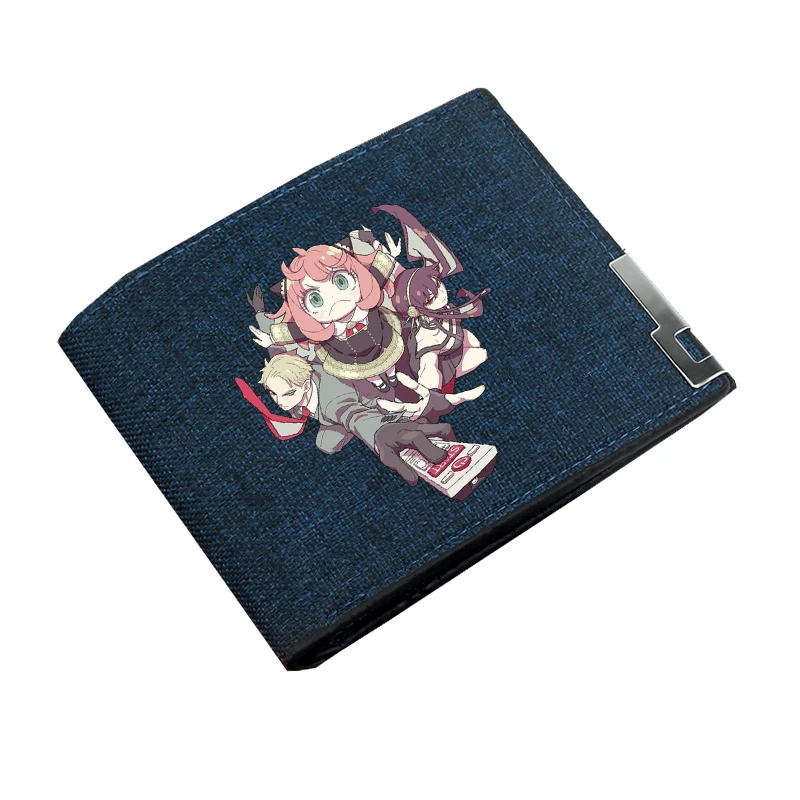 Teenagers Wallet Short Money Bag Kids Coin Purse Bi-fold Holder Canvas Casual Wallet anime   SPY×FAMILY  Wallet