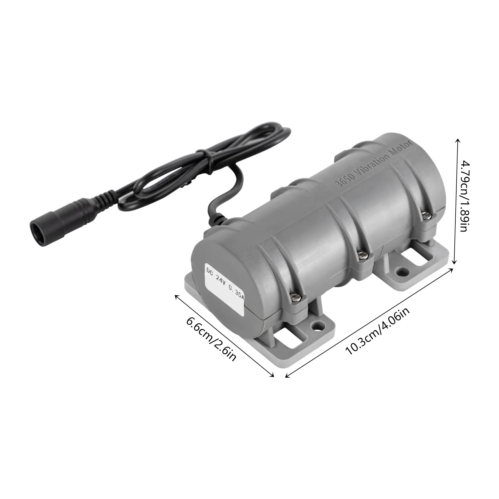 DC 24V Precision Vibrating Vibration Motor 3200RPM + Power Adapter For Warning Systems Massage Bed