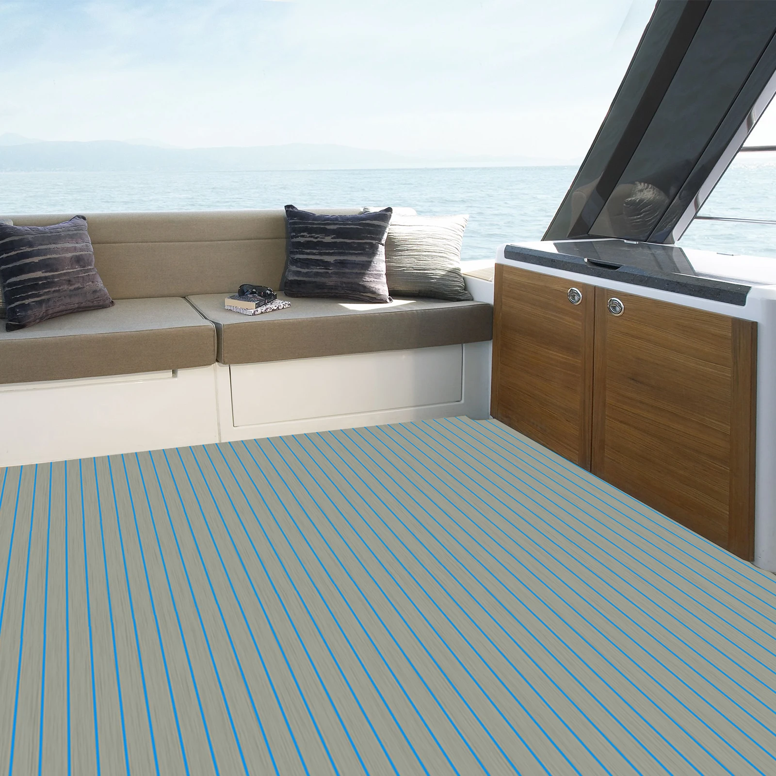 

240*120 см/94,48*47,24 дюйма, коврик для пола из ЭВА для лодки, нескользящий коврик для лодки, яхты, водонепроницаемый, моющийся