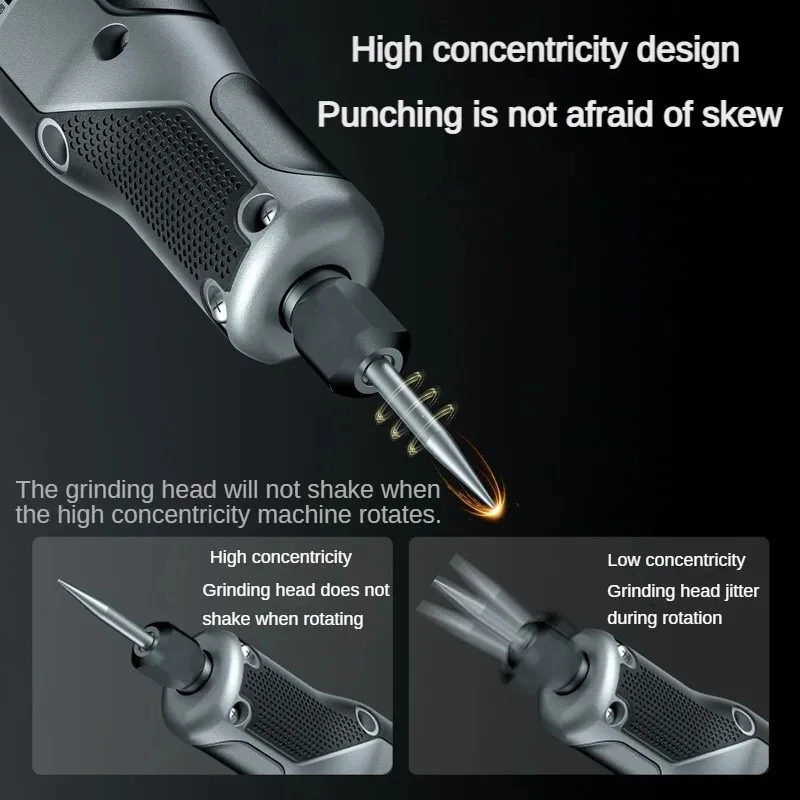 Deli Engraving Pen Grinder 18V 4-speed Regulation Engraver Mini Drill Electric Rotary Tool DIY Drill Grinding Electric Drills